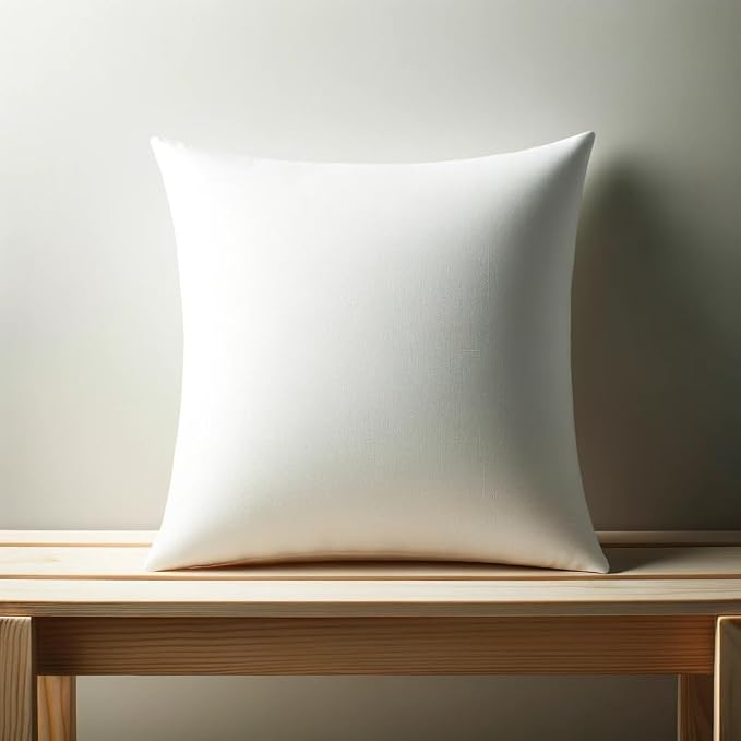 Calibrate Timing 16 x 16 inches Pillow Inserts, Set of 6 Hypoallergenic Brushed Microfiber Liner Down Alternative Filled Square Cushion Throw Pillow