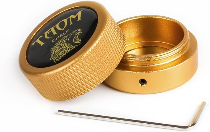 TAOM Pool Chalk Holder Round Shaped Practical Tool Billiards Accessories Magnetic Mini Chalk Tip Case Container Round Box Billiards