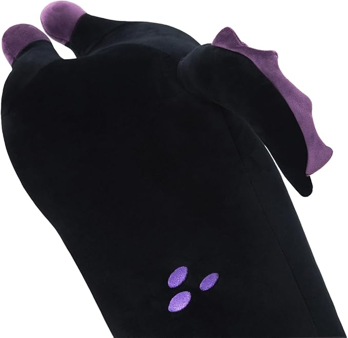 Axolotl Plush, 43.3” Long Axolotl Body Pillow for Kids, Cute Axolotl Stuffed Animals for Girls, Soft Plushies Toy Gifts for Birthday Dark Purple