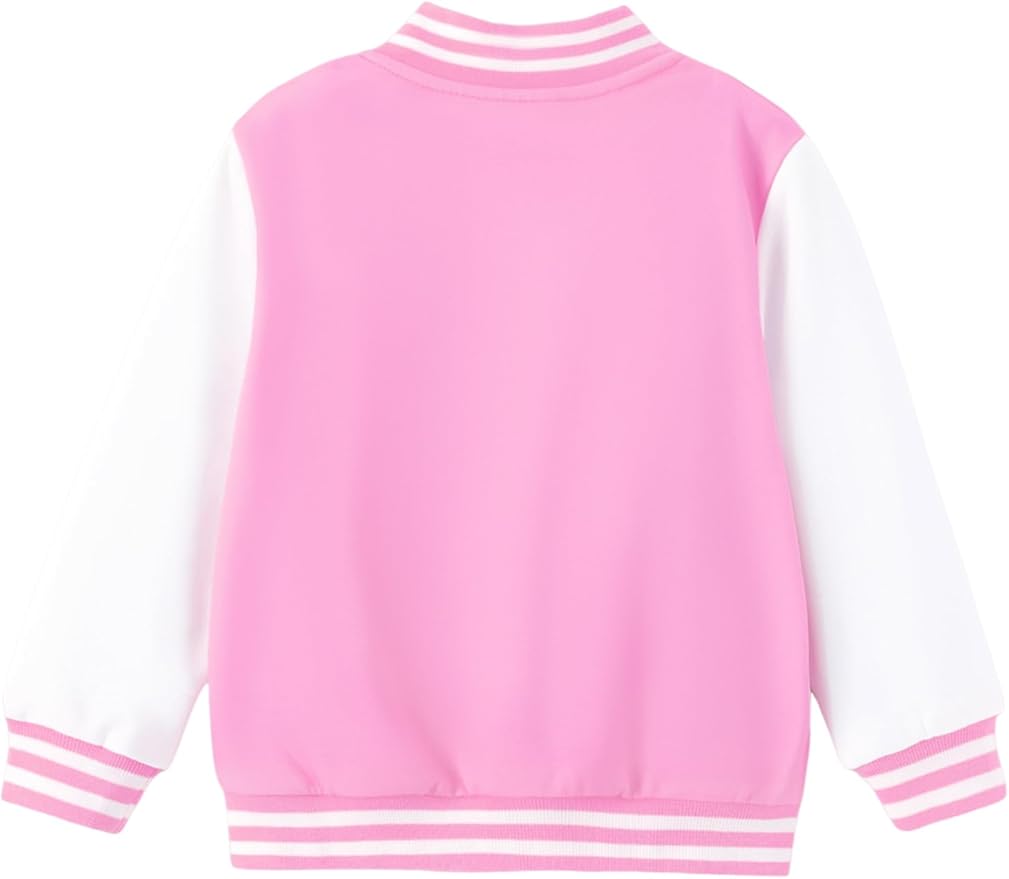 Disney Minnie Mickey Stitch Princess Frozen Marvel Jacket Lightweight Coat Button up Color Block Sweatshirt Sizes 2-14 Years