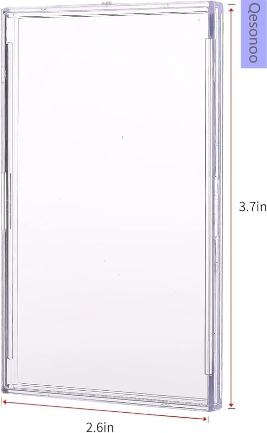 Cards Sleeves Top Loaders 10 Hard Acrylic Card Protector Clear Card Brick + 1 Display Stand Fit for Trading Cards,Standard Sports Cards,Baseball Card Holder Cases Collectibles White