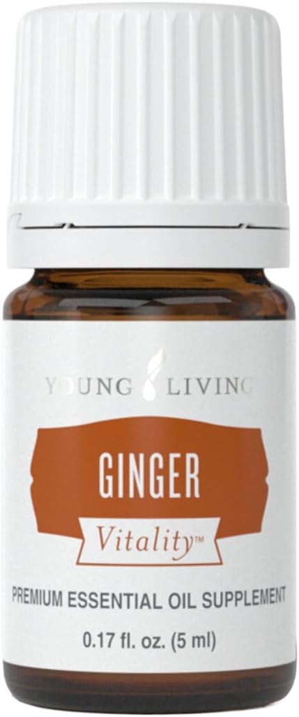 Young Living Ginger Vitality Essential Oil | 5 ml | Premium Aromatherapy & Culinary Oil | Natural Flavor Enhancer for Cooking, Relaxation & Wellness | Supports Digestion & Healthy Lifestyle