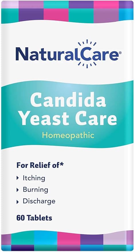 NaturalCare Candida Yeast Care, Homeopathic Tablets, 60 Count
