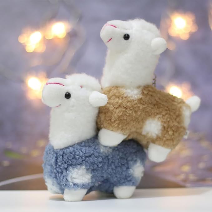 Llama Stuffed Animal Cute Alpaca Baby Plush Toy for Girls Boys (Alpaca heji lvse)