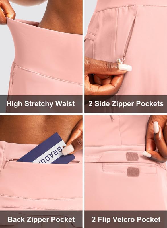 G Gradual Golf Skorts Skirts for Women with 5 Pockets Women's High Waisted Lightweight Athletic Skirt for Tennis Running