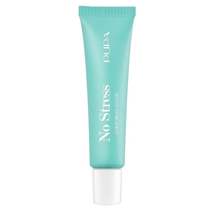 Pupa Milano No Stress Eye Contour, 0.5 oz - Hydrating Eye Cream - Under Eye Cream with Hyaluronic Acid - Eye Cream for Puffiness and Dark Circles