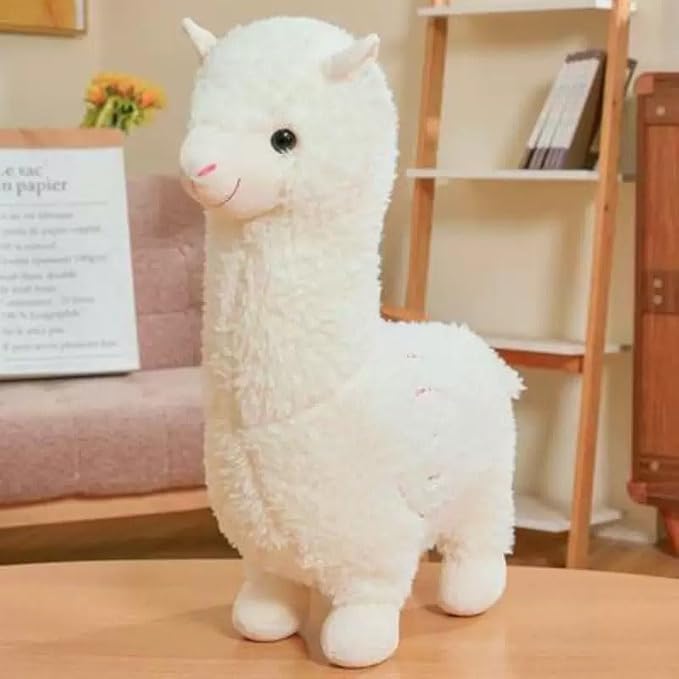Llama Stuffed Animal Cute Alpaca Plush Toy 17.7 inch for Girls Boys (Alpaca 45cm baise)