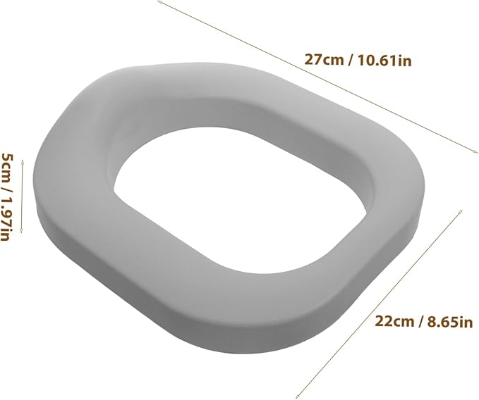 Toddmomy Toilet Ladder Pu Mat Boys and Girls Potty Training Seat Cover Washable Pad for Toddlers