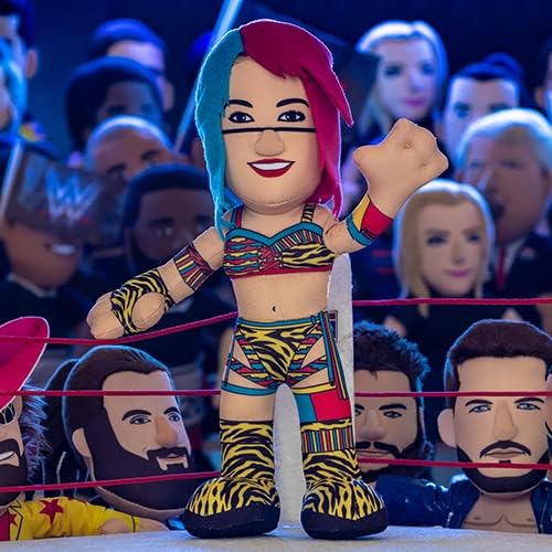 Bleacher Creatures WWE Asuka 10" Plush Figure- A Wrestling Diva for Play or Display