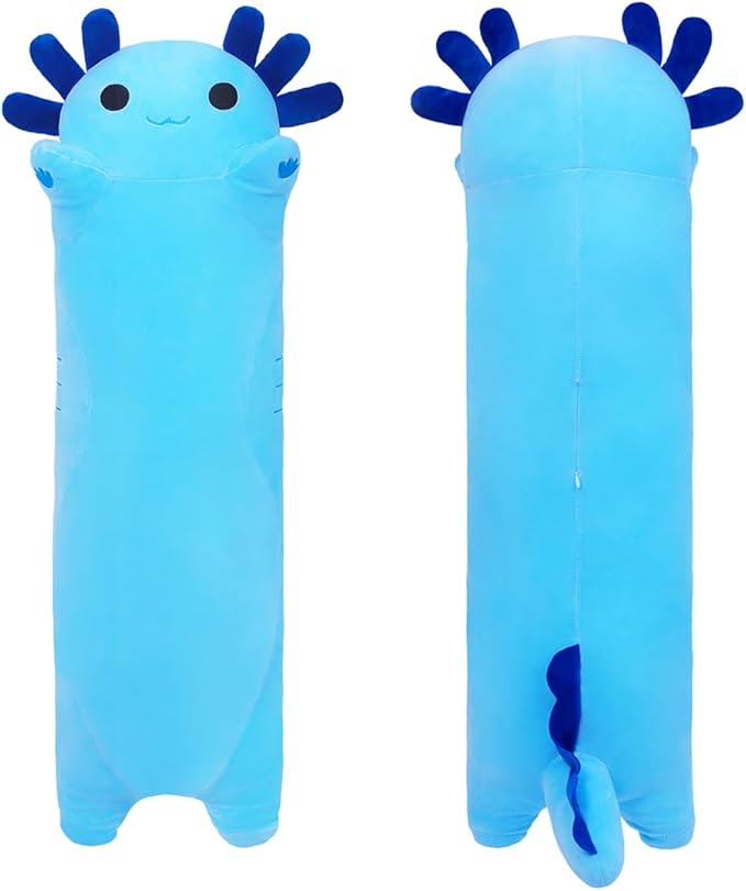 Axolotl Plush Toys - 50CM Long Stuffed Animals, Perfect Gifts for Family, Friends and Children - Blue