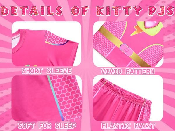 ACoiay Kids Kitties Daily Outfit with Mask and Headband for 2-8 Years