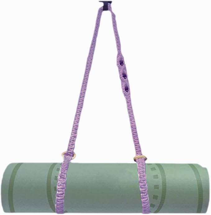 kiido Macrame Yoga Mat Carrying Strap [MAT NOT Included], Hand Woven Multi-Purpose Strap/Carrier