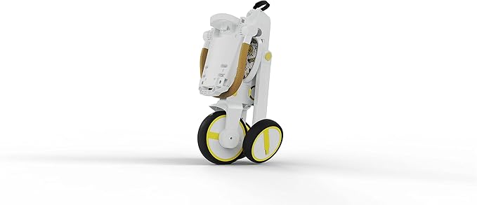 Adventure Pro Summer Edition - Foldable Tricycle for Toddlers-Big Canopy, Basket,Travel Backpack and Parent Bag - Toddler Tricycle for Ages 10 Months to 5 Years (White/Emoji)