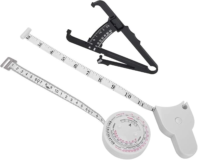 Body Fat Tester Retractable Waist Measuring Tape for Health Measurement BMI Tool Portable for Home Use