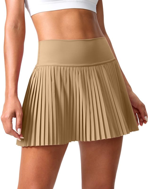 Pleated Tennis Skirt for Women with Pockets Shorts Women's High Waisted Lightweight Athletic Golf Skorts Skirts