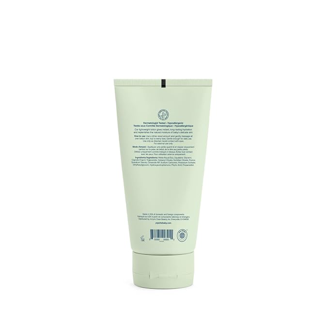 Pipette Baby Lotion, Fragrance Free, Hydration & Natural Moisture of Baby's Delicate Skin, Made with Ceramides and Renewable Plant-Derived Squalane, 5.7 fl oz