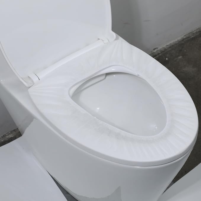 10 Pack Disposable Toilet Seat Covers for Travel Toilet Seat Mat Portable Disposable Toilet Seat Covers for Outing Hotel Hospital Public Toilet (Individual Package)