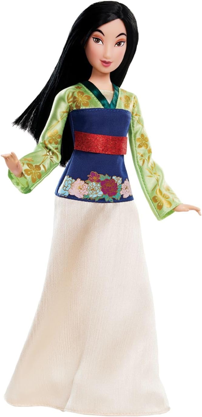 Disney Store Girl's Mulan Story Doll, Mulan, 11 Inches, Fully Posable Toy in Glittering Outfit - Suitable for Ages 3+ Toy Figure, Gifts, New for 2023?