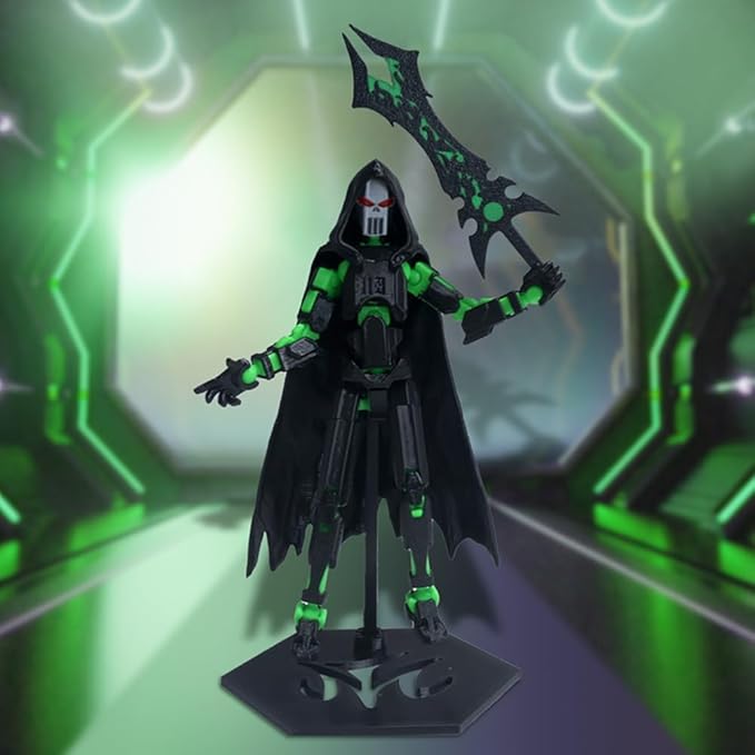 T13 Action Figure,3D Printed Titans Figure Multi-Jointed Movable Titan 13 Nova 13, Best Birthday Festival Gift (Death Green)
