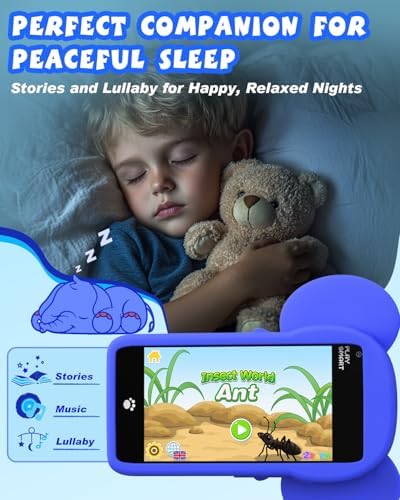 MOMILLA Kids Toys Phone for 3 4 5 6 7 Years Old, 3.97" Touchscreen Christmas Birthday Gifts, Toddler Toys Phone with Music Player Puzzle Games 16 GB Storage Alarm Kids Toys for Ages 3-12 Kids