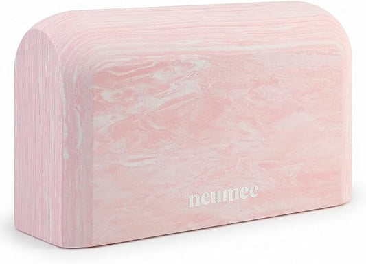 Yoga Block, EVA Foam Yoga Brick with Arc Shape & Non-Slip Grip, Lightweight Portable Yoga Block for Women Men, Ink Painting Design, Yoga Accessories for Poses, Pilates, Meditation, Balance & Stretching