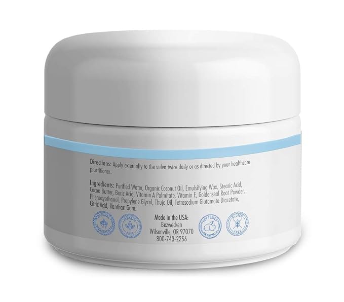 Bezwecken - AVI Crème - 2oz Crème - Professionally Formulated Vaginal Yeast Infection Support - Safe, Natural, Paraben Free - 30 Day Supply
