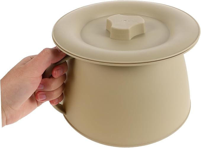 Thickened Plastic Spittoon Lid Bedside Commode Bucket for Elderly Boys and Girls Urinal Potties Portable Bedpan Emergency Travel