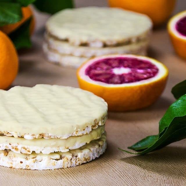 Element Snacks - White Chocolate Orange Rice Cakes (Pack of 8), All-Natural Rice, Organic Healthy Snacks for Kids or Adults, Non GMO, Certified Gluten-Free and Kosher