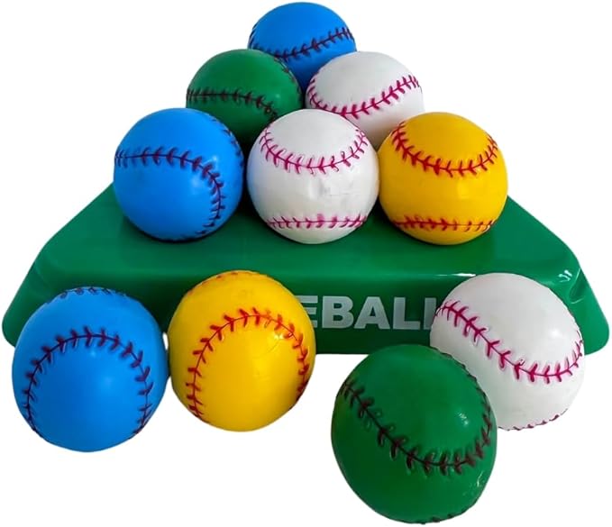 Smarts Pyramid™ 3-Layer Brain Teaser Puzzle – Sports Edition (Baseball, Basketball, Golf, Smiley) (Baseball)