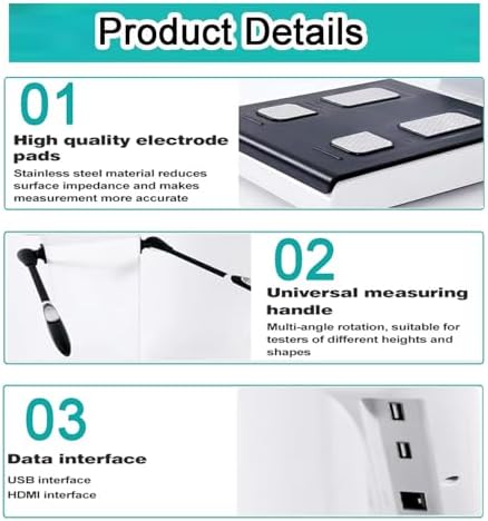 Body Scanner with Printer, Touch Screen, Real-Time Reporting for Home and Clinic Use, Reliable Construction