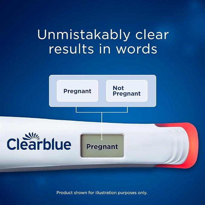 Clearblue Early Digital Pregnancy Test, Early Detection at Home Pregnancy Test, 5 Ct (Pack of 12)