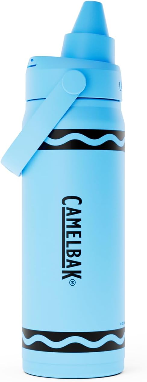 CamelBak Crayola Chug Insulated Stainless Steel Water Bottle, Limited Edition Lid, Sky Blue, 16oz