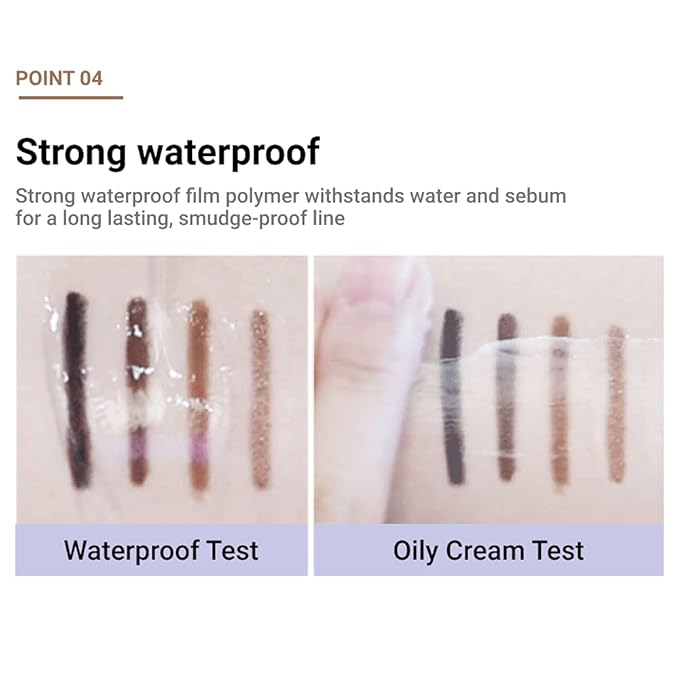 ETUDE Proof 10 Gel Pencil Liner, Eyeliner with Wearable Shades, Sharpenable Tip, Creamy Gel Texture, Waterproof & Sebum-Proof Precision Liner, Korean Makeup, Beauty, Black (0.011 Ounce)