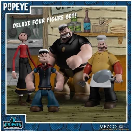 Popeye 5 Points Actionfigur Deluxe Box Set