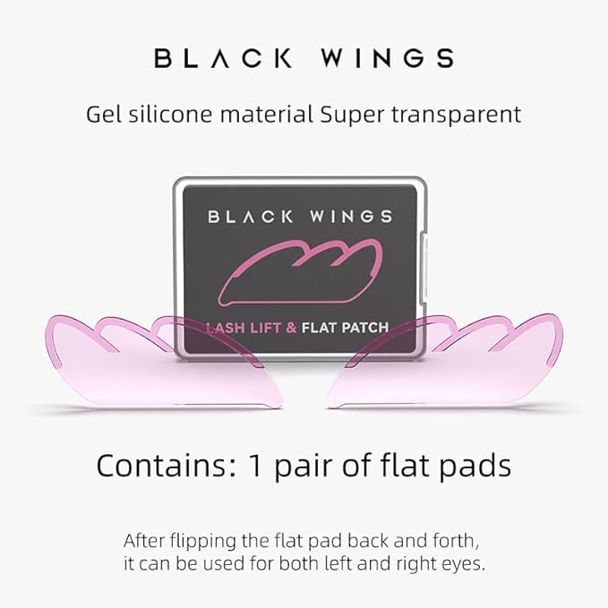 Korean Eyelash Perming Curler Lift Pads Eyelash Perm Pads Rods for LashLift Silicone for Eyelashes Makeup Beauty Tool Permanent (Wing)
