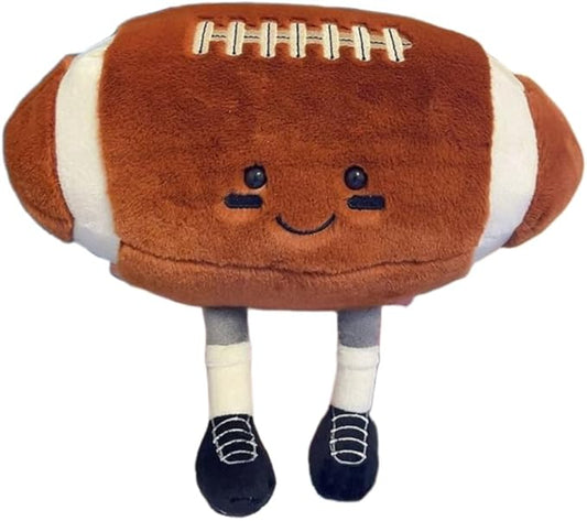 YUDONG 12 Inch Soft Plush Sports Football Pillow- Adorable Football Plush Toy, Fun Spherical Stuffed Animal, Cute Football Pillow Throw Pillow & Kids Gift (Baseball)