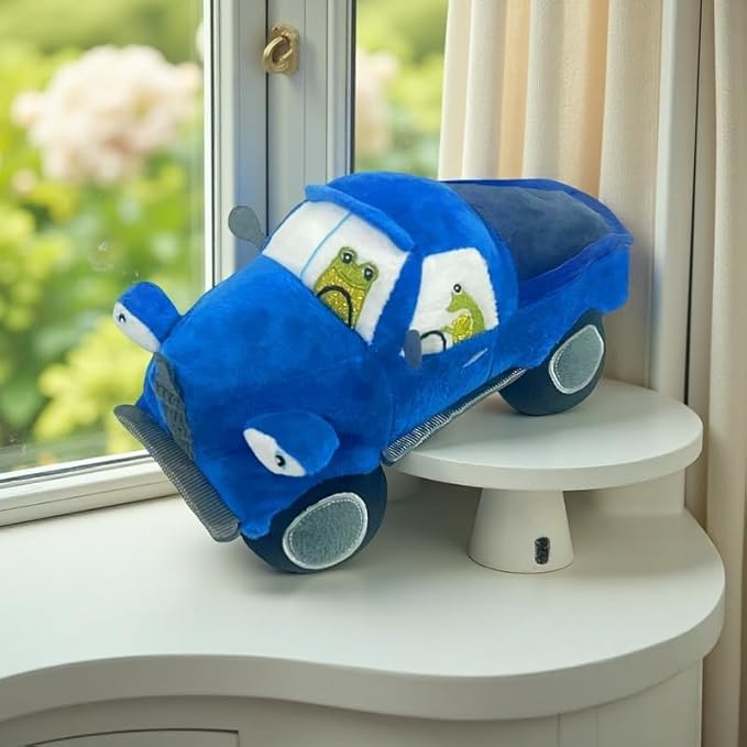 New Blue Car Plush Stuffed Toy, Cute Plush Toy Decoration Gift