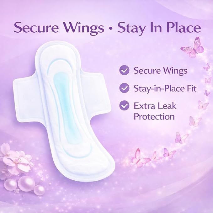 Women Sanitary Pads, Ultra-Thin, Fast Absorbency with Wings, Size 5 pad, Pack of 1,30 Count
