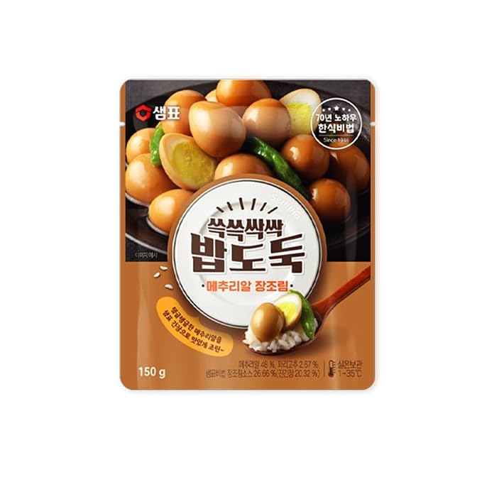 KOREAC_ [3packs] Braised,Spicy Stir-fry Dried Squid,Sweet stir-fry anchovies_(9.16 oz) 장조림 150g, 오징어채 볶음 60g, 멸치볶음 50g