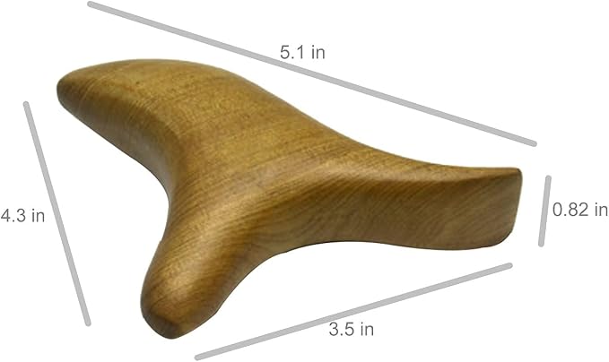 Broman Reflexology Tools, Wood Therapy Massage Tools, Widely Used as Head Neck Hand Waist Calf Leg Foot Massager, Small Tool but High Usefulness – Triangle Massager