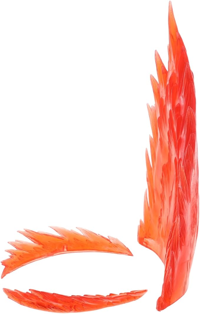 ibasesnice Figure Display Accessories - Dynamic Model Effects for Anime Collectibles Red Plastic Wave and Action Effects 20X15.5X15Cm