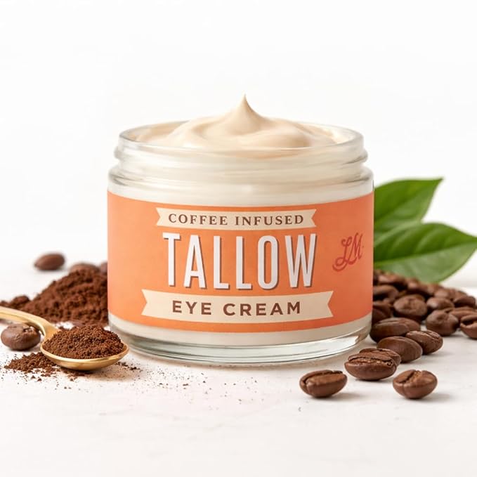 Lady May Coffee-Infused Tallow Eye Cream – Brighten, Firm & Revitalize Naturally