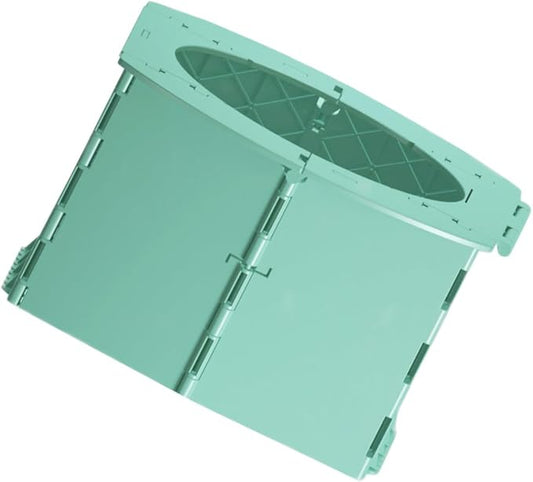 LIOOBO 1pc Portable Folding Toilet for Boys and Girls Travel Potty Trainer Compact and Folding Toilet Green for Home Car and Outdoor Use