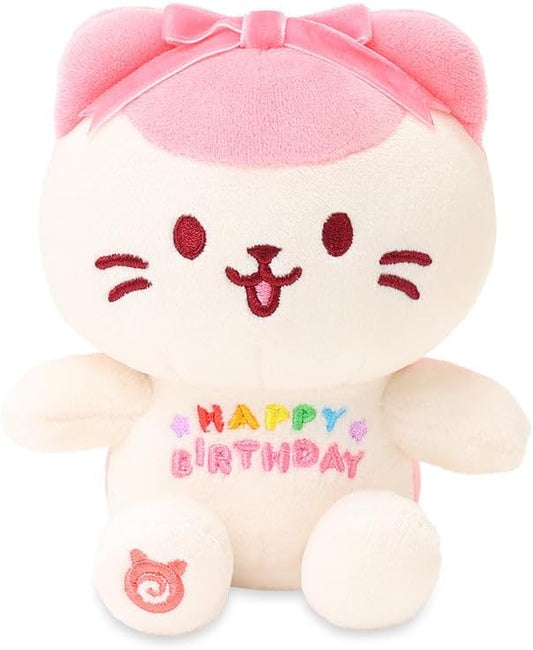 Anirollz Happy Birthday Kittiroll Plush – Soft & Cuddly Stuffed Cat, Cute Collectible Gift for Plush Lovers, 6” Small & Huggable