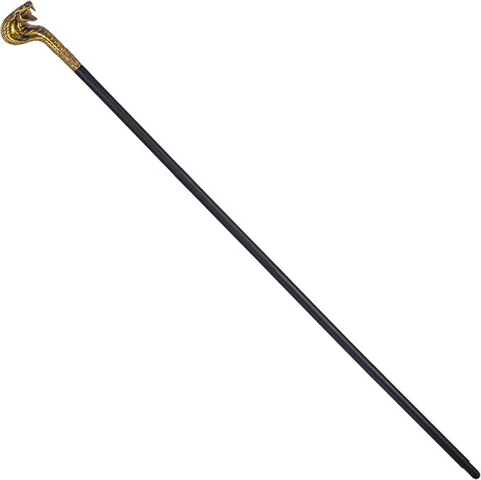 Spooktacular Creations Halloween Walking Cane, Egyptian Snake Staff for Mystical Pharaoh Ancient Themed Dress Up Party