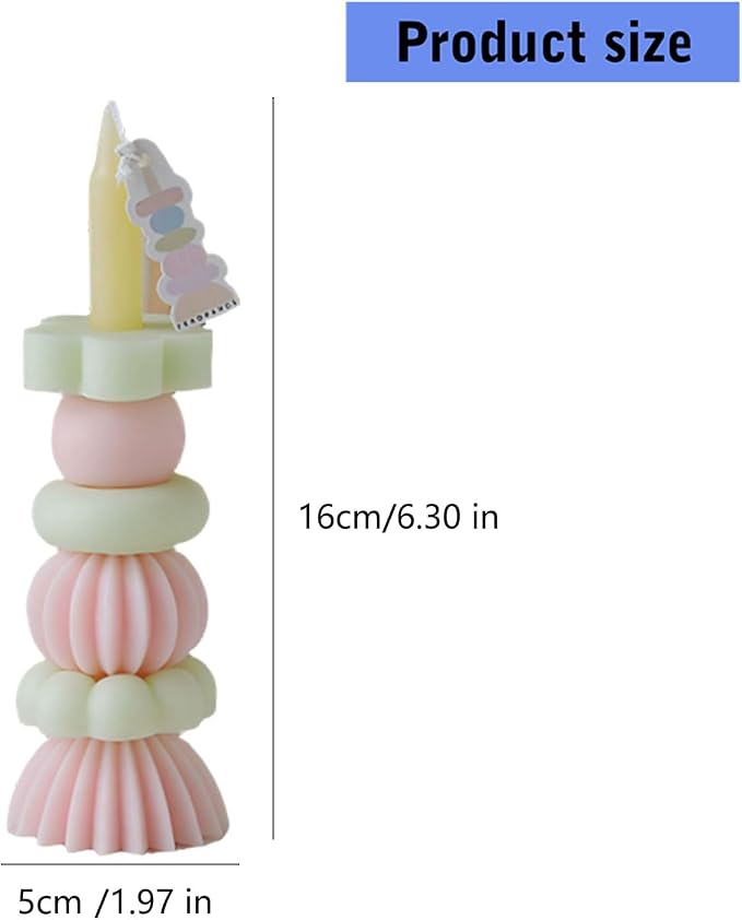 Creative Rainbow Stacking Scented Candle Soybean Waxes Air Freshener Candle for Home Relaxation Aromatherapies