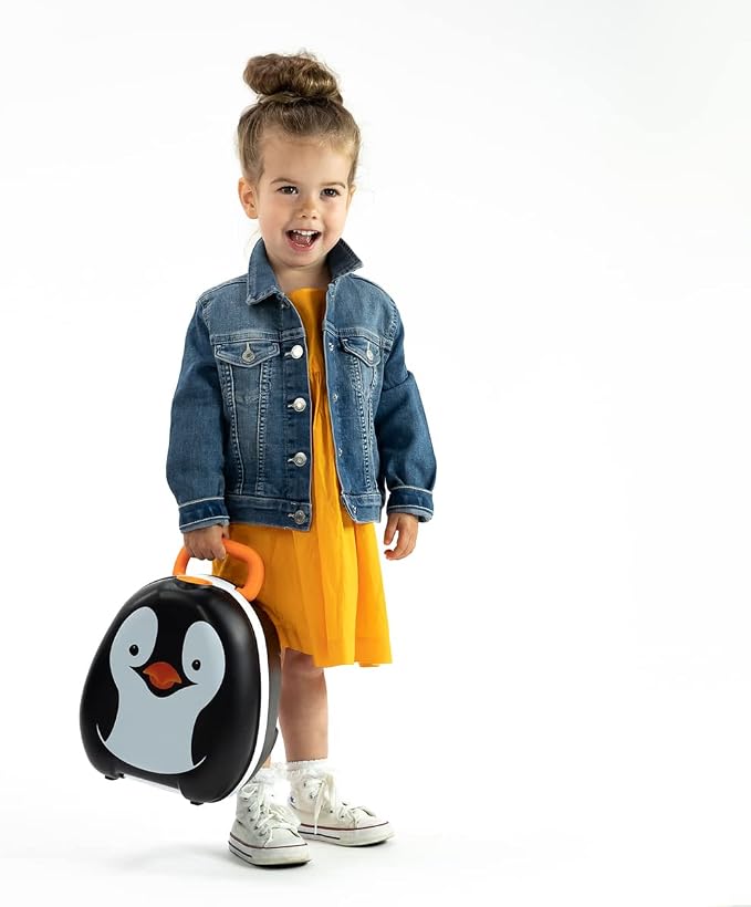 My Carry Potty - Penguin Travel Potty, Award-Winning Portable Toddler Toilet Seat for Kids to Take Everywhere
