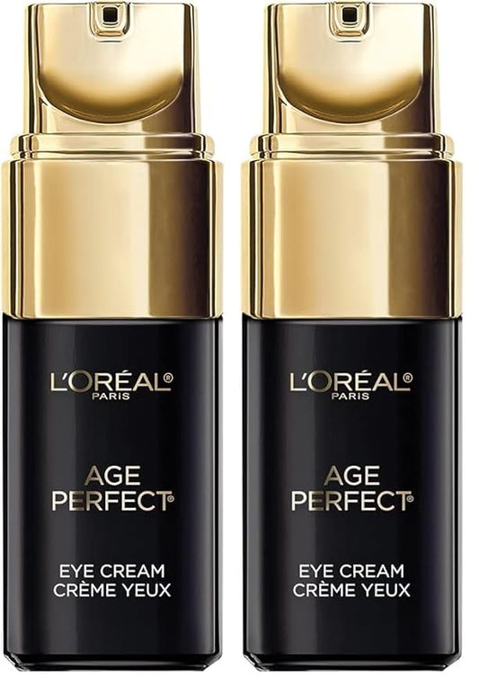 L'Oreal Paris Age Perfect Cell Renewal Anti-Aging Eye Cream,For Dark Circles & Puffiness 0.5 Fl oz,(Pack of 2)