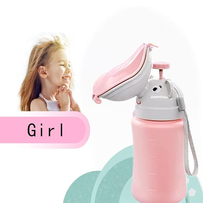 Pee Bottle for Kids, Travel Urinal Portable Potty Pee Cup, Travel Potty, Children's Emergency Toilet for Kid Potty Pee Training and Camping Car Travel
