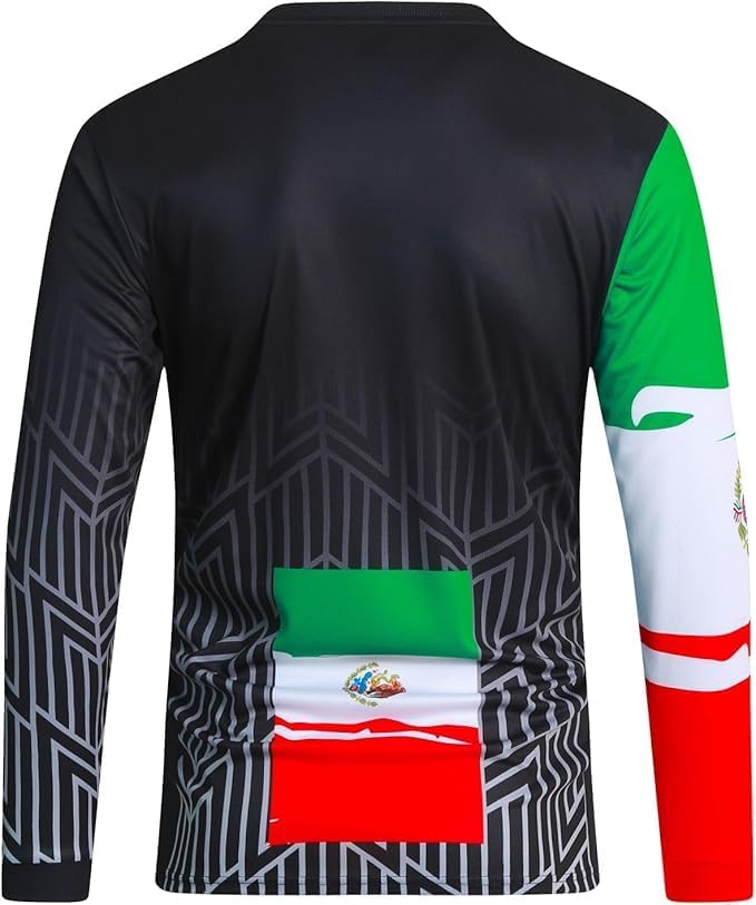 Kids Cycling Jersey Downhill Shirts for Girls Boys Clothing Long Sleeve Powersports Bike Child Mexico Bicycle MTB Tops